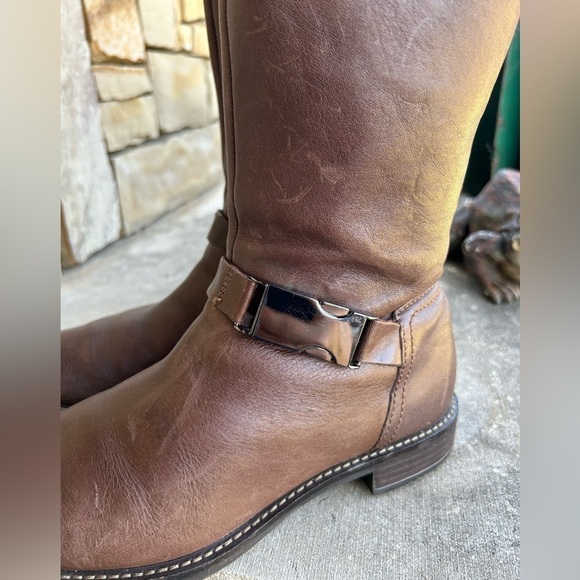 Ecco Sartorell 25 women’s knee high riding cocoa brown boots Sz-37(6.5) K - Picture 7 of 13